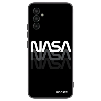Picasee crna silikonska maskica za Samsung Galaxy M13 M135F - NASA Triple