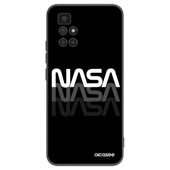 Picasee crna silikonska maskica za Xiaomi Redmi 10 (2022) - NASA Triple