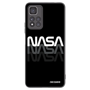 Picasee crna silikonska maskica za Xiaomi Redmi Note 11 Pro+ 5G - NASA Triple