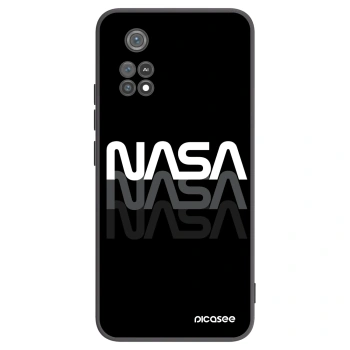 Picasee crna silikonska maskica za Xiaomi Poco M4 Pro - NASA Triple