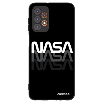 Picasee crna silikonska maskica za Samsung Galaxy A23 A236B 5G - NASA Triple