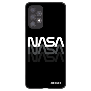 Picasee crna silikonska maskica za Samsung Galaxy A73 5G - NASA Triple