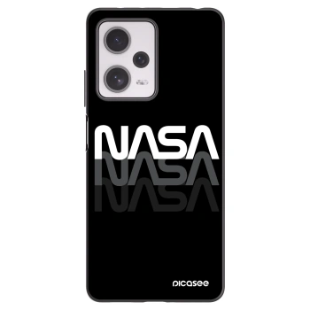 Picasee crna silikonska maskica za Xiaomi Redmi Note 12 Pro+ 5G - NASA Triple