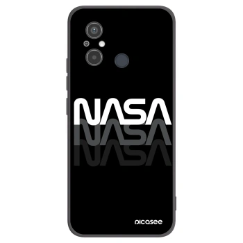 Picasee crna silikonska maskica za Xiaomi Redmi 12C - NASA Triple