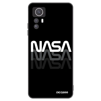 Picasee crna silikonska maskica za Xiaomi Redmi Note 12S - NASA Triple