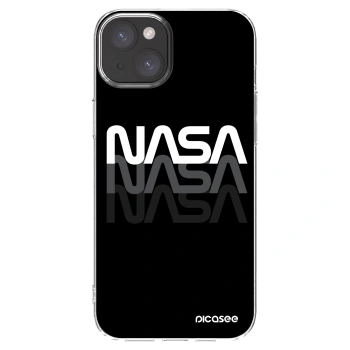 Picasee silikonska prozirna maskica za Apple iPhone 15 Plus - NASA Triple