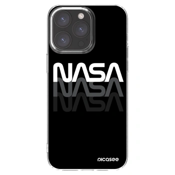 Picasee silikonska prozirna maskica za Apple iPhone 15 Pro Max - NASA Triple