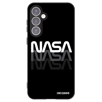 Picasee crna silikonska maskica za Samsung Galaxy S23 FE S711B - NASA Triple