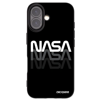 Picasee crna silikonska maskica za Apple iPhone 16 - NASA Triple