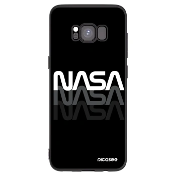 Picasee crna silikonska maskica za Samsung Galaxy S8 G950F - NASA Triple