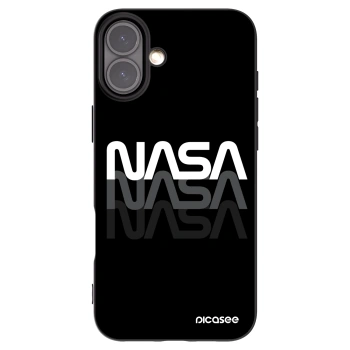 Picasee crna silikonska maskica za Apple iPhone 16 Plus - NASA Triple