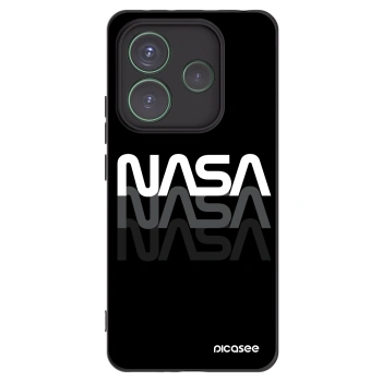 Picasee crna silikonska maskica za Xiaomi Redmi Note 14 5G - NASA Triple