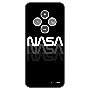 Picasee crna silikonska maskica za Xiaomi Redmi 14C - NASA Triple