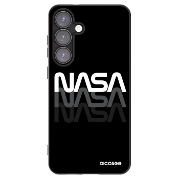 Picasee crna silikonska maskica za Samsung Galaxy S25+ 5G - NASA Triple