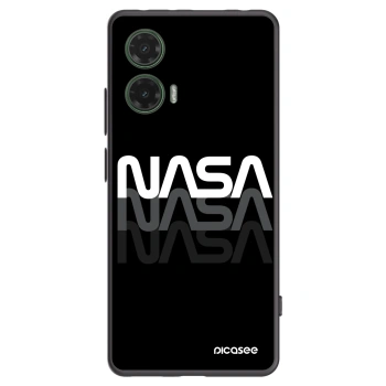 Picasee crna silikonska maskica za Motorola Moto G35 5G - NASA Triple