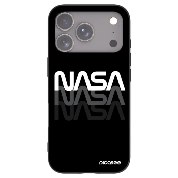 Picasee crna silikonska maskica za Apple iPhone 17 Pro - NASA Triple
