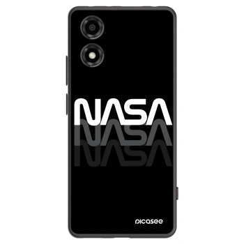 Picasee crna silikonska maskica za Motorola Moto E14 - NASA Triple