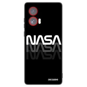 Picasee crna silikonska maskica za Motorola Edge 50 Fusion - NASA Triple