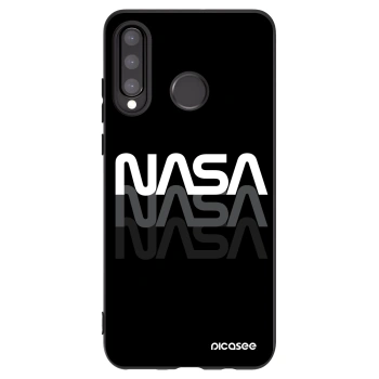 Picasee crna silikonska maskica za Huawei P30 Lite - NASA Triple