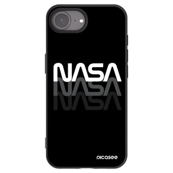 Picasee crna silikonska maskica za Apple iPhone 17e - NASA Triple