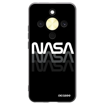 Picasee crna silikonska maskica za Honor Magic8 Lite 5G - NASA Triple