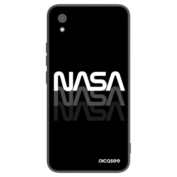 Picasee crna silikonska maskica za Xiaomi Redmi 7A - NASA Triple