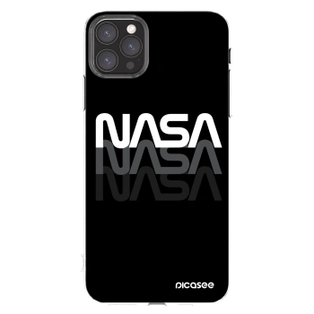 Picasee silikonska prozirna maskica za Apple iPhone 11 Pro Max - NASA Triple