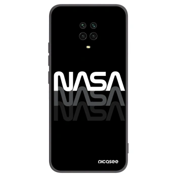 Picasee crna silikonska maskica za Xiaomi Redmi Note 9 Pro - NASA Triple