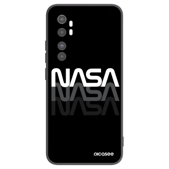 Picasee crna silikonska maskica za Xiaomi Mi Note 10 Lite - NASA Triple
