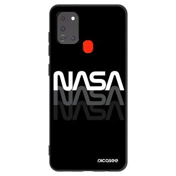 Picasee crna silikonska maskica za Samsung Galaxy A21s - NASA Triple