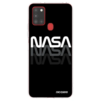Picasee silikonska prozirna maskica za Samsung Galaxy A21s - NASA Triple