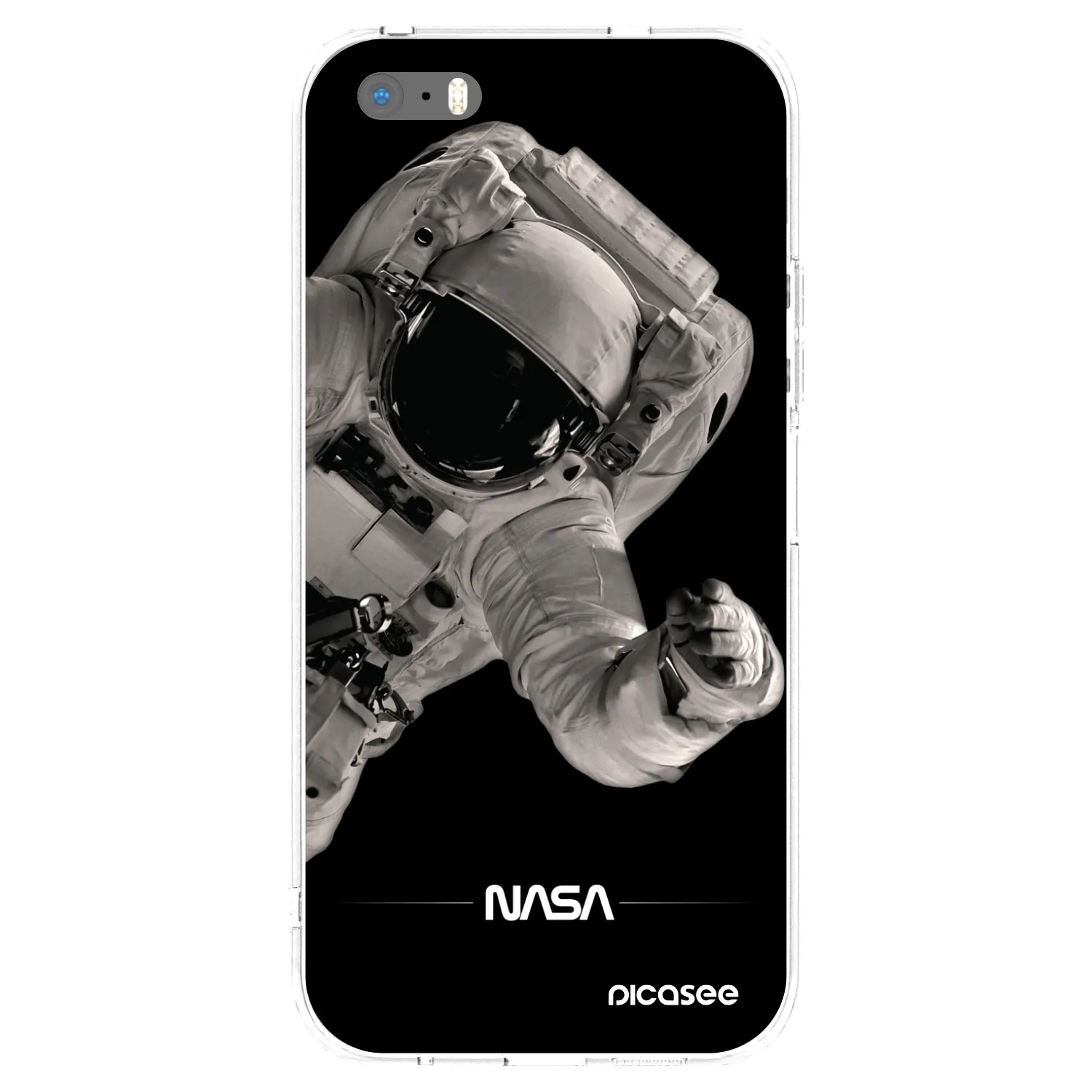 Picasee silikonska prozirna maskica za Apple iPhone 5/5S/SE - Astronaut Big