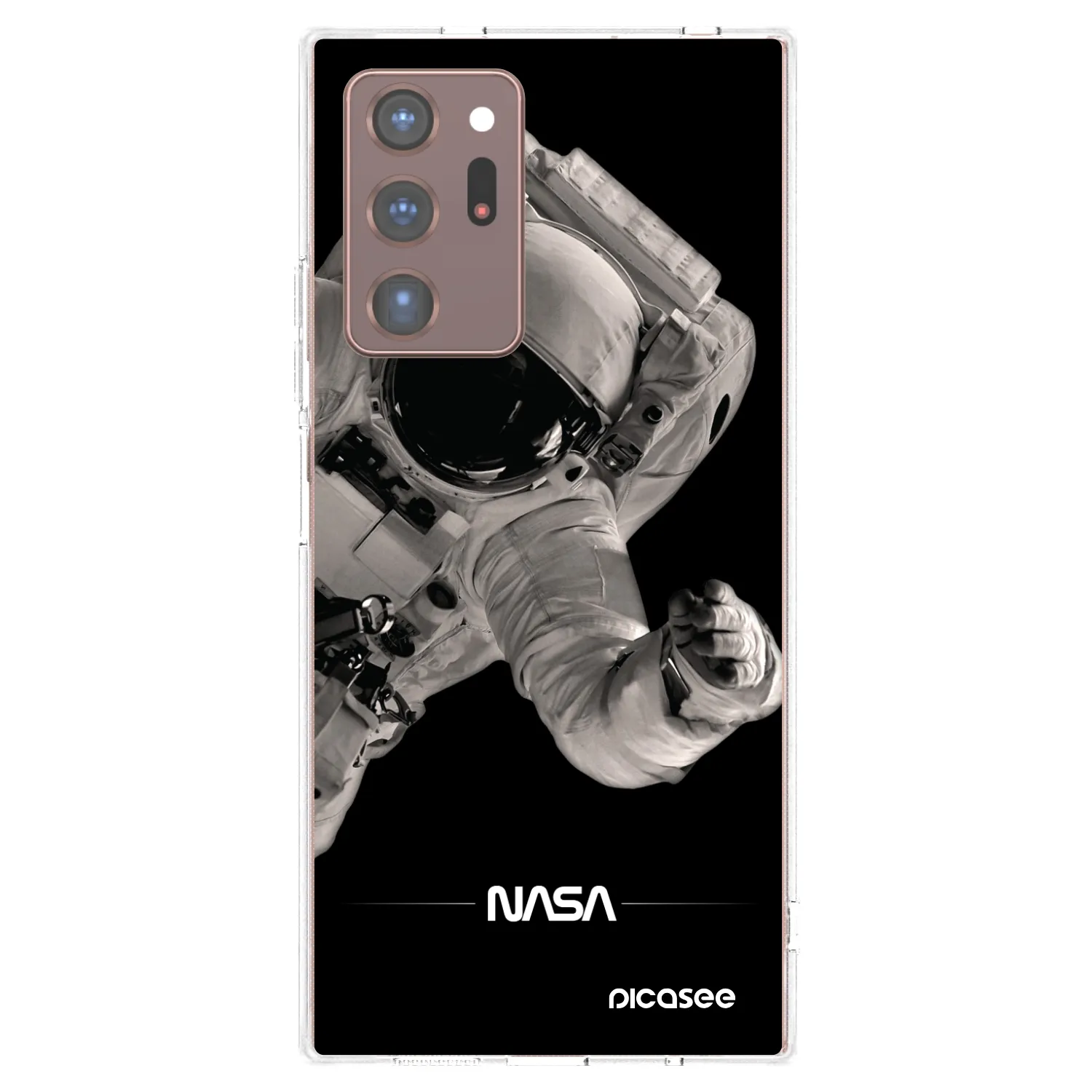 Picasee silikonska prozirna maskica za Samsung Galaxy Note 20 Ultra - Astronaut Big