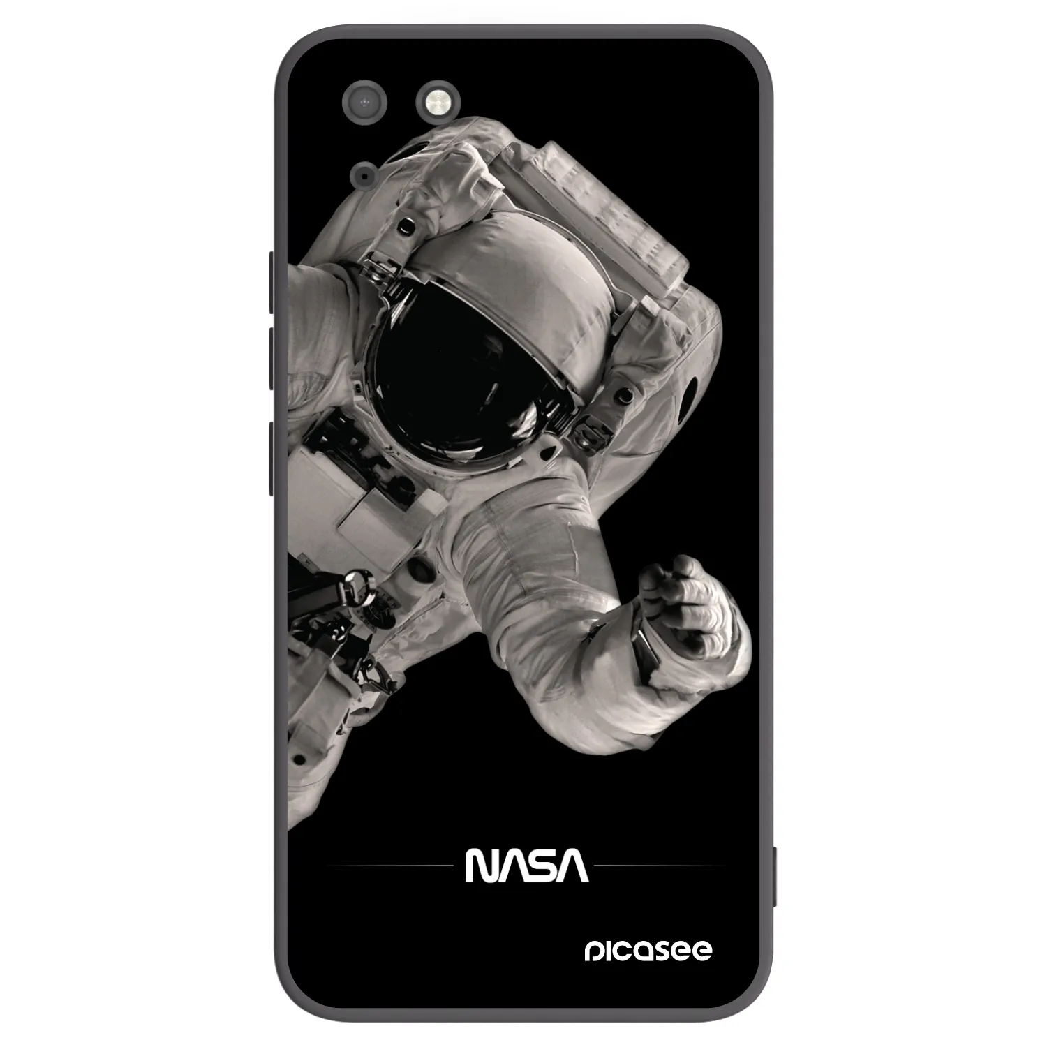 Picasee crna silikonska maskica za Huawei Y5P - Astronaut Big