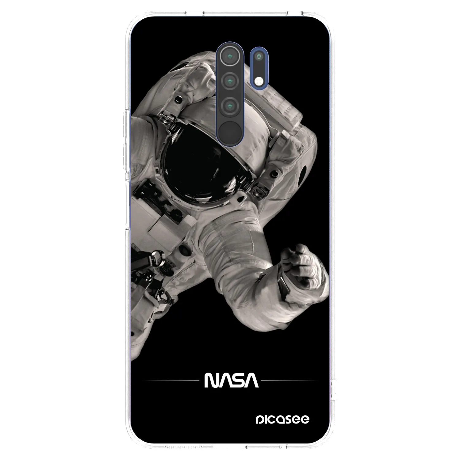Picasee silikonska prozirna maskica za Xiaomi Redmi 9 - Astronaut Big