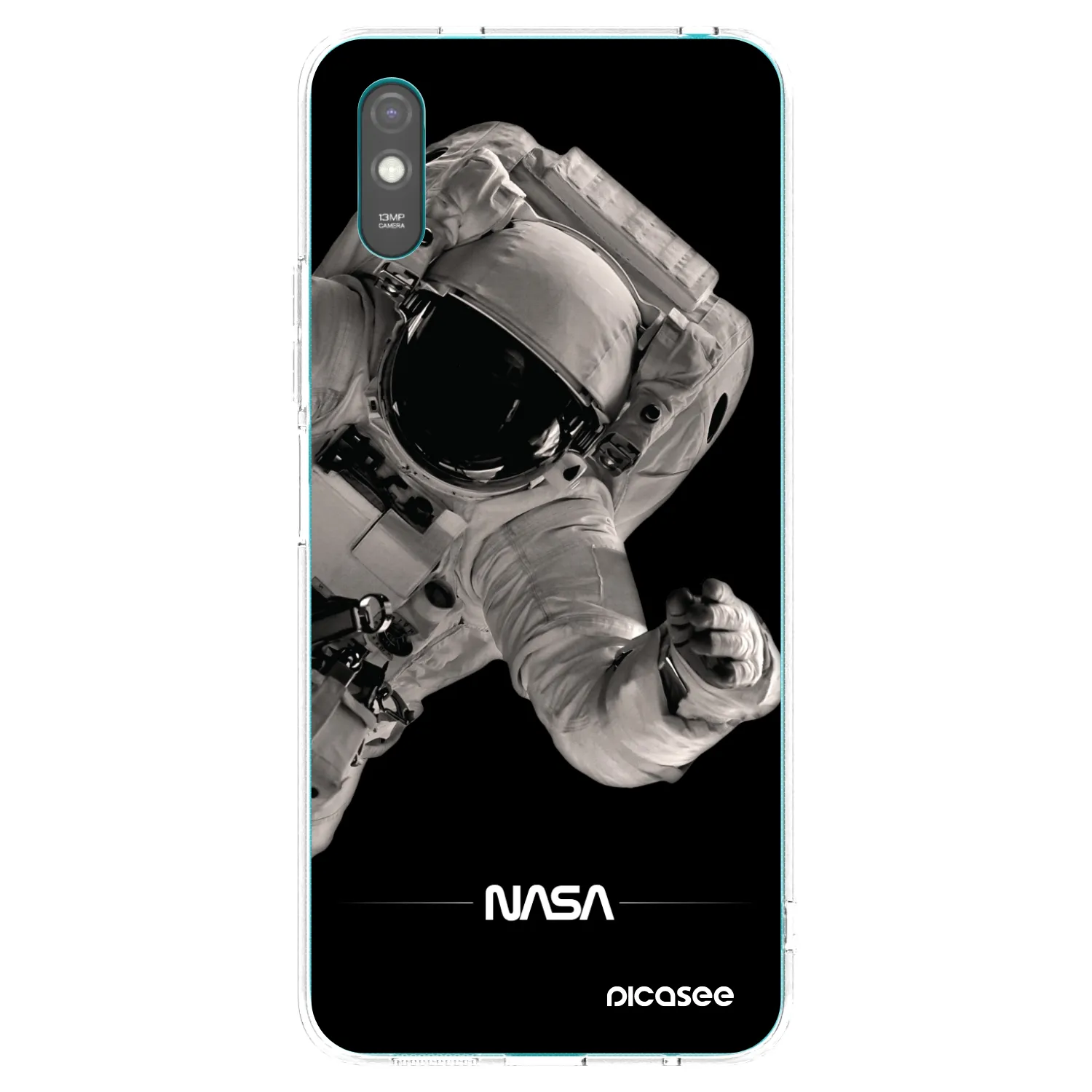 Picasee silikonska prozirna maskica za Xiaomi Redmi 9A - Astronaut Big