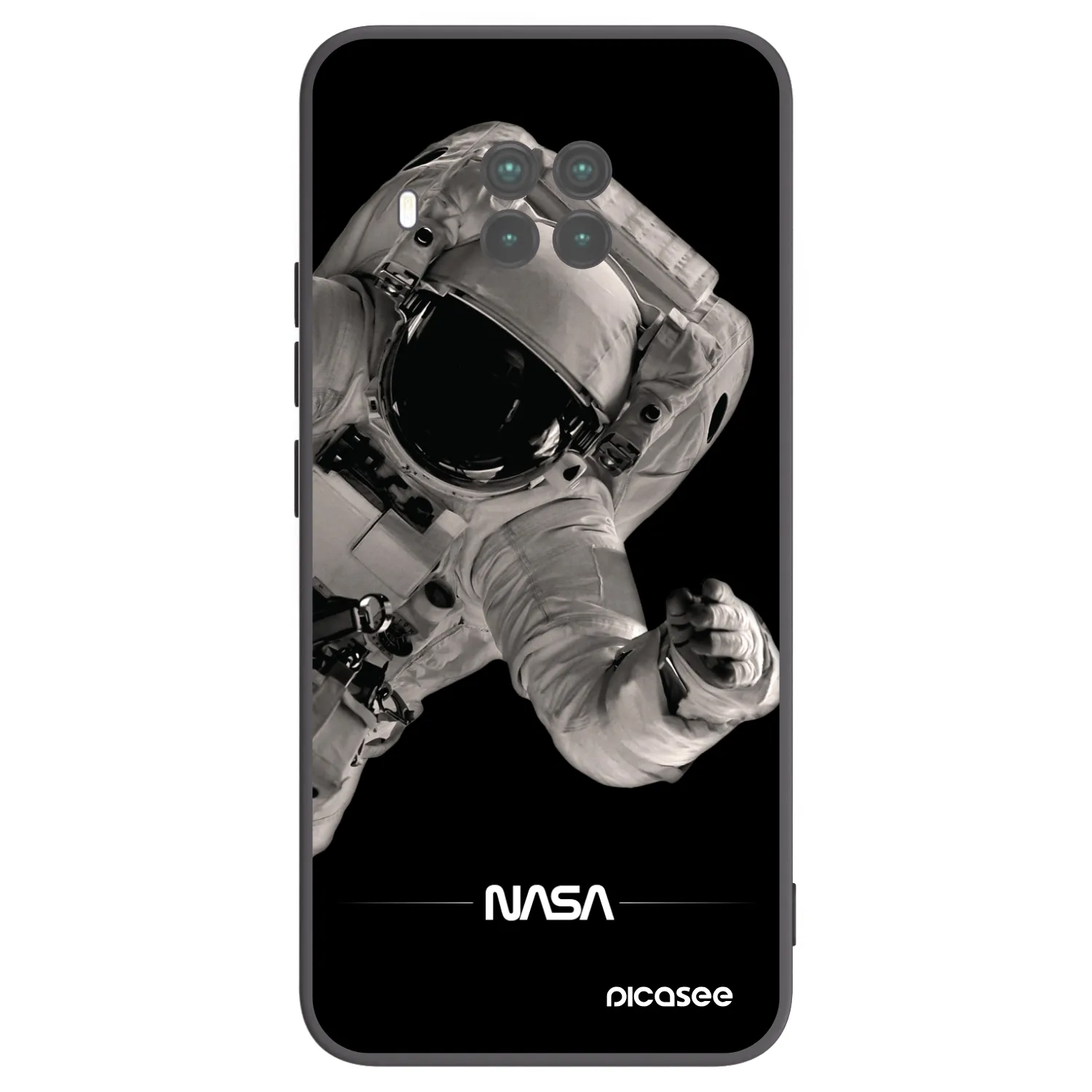 Picasee crna silikonska maskica za Xiaomi Mi 10T Lite - Astronaut Big