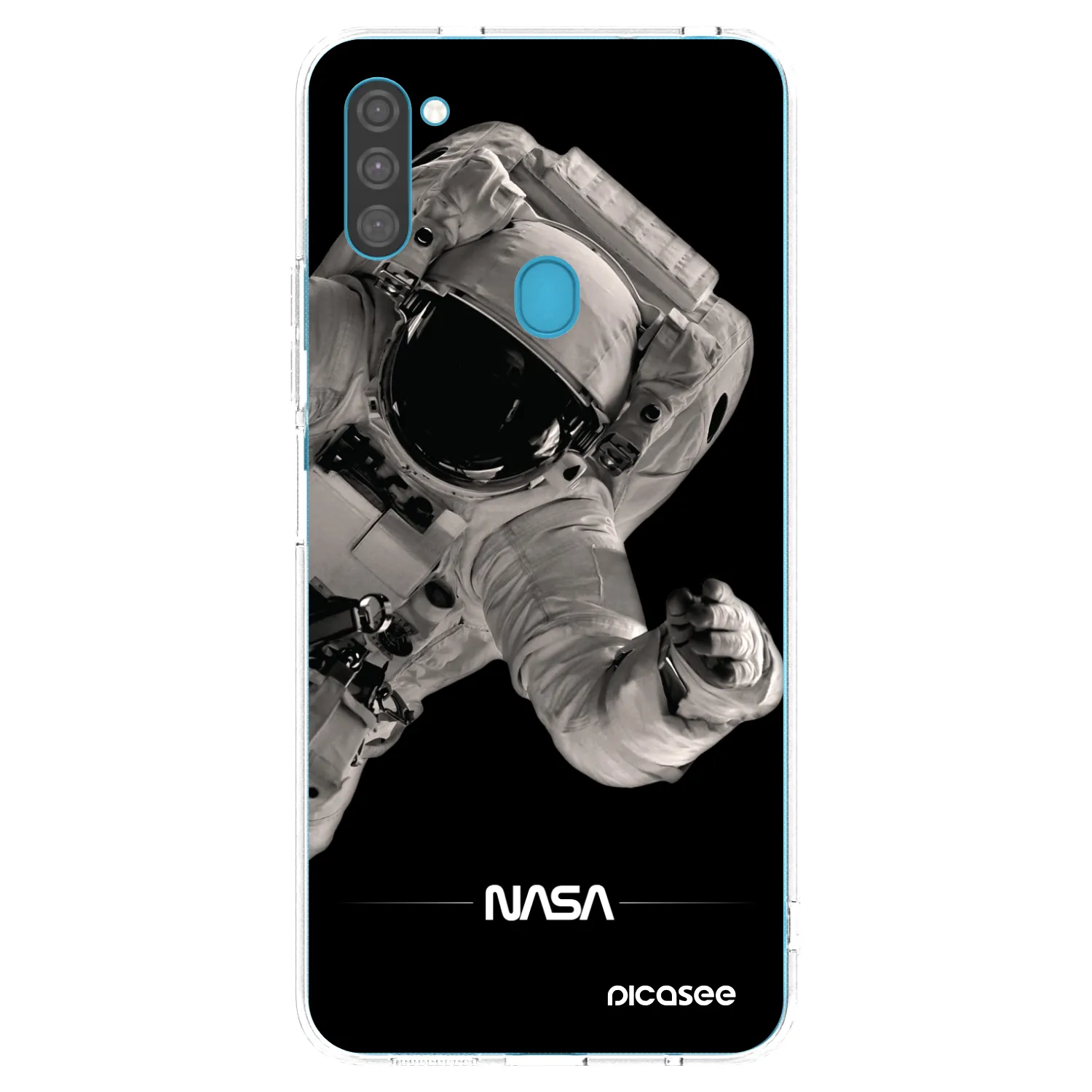 Picasee silikonska prozirna maskica za Samsung Galaxy M11 - Astronaut Big
