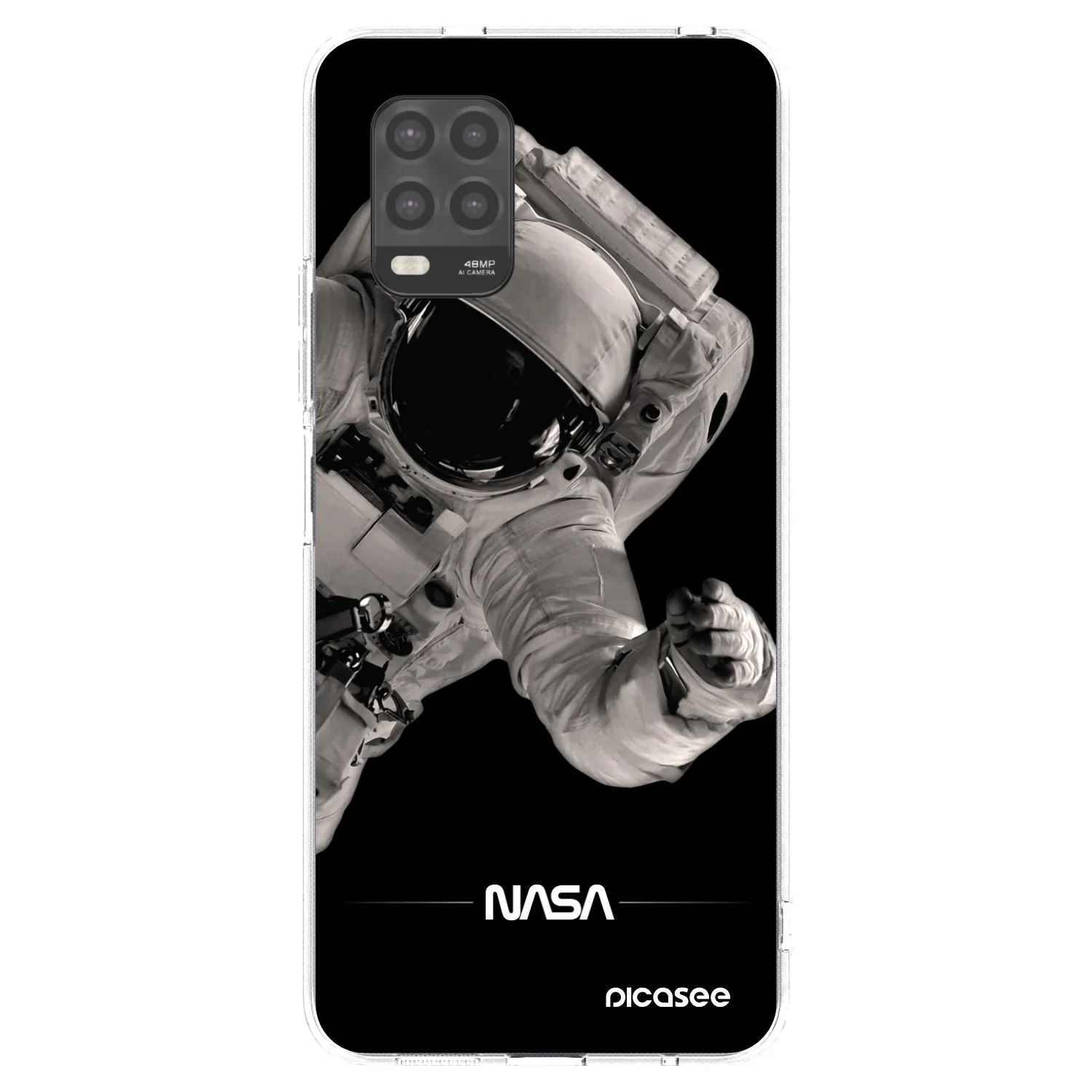 Picasee silikonska prozirna maskica za Xiaomi Mi 10 Lite - Astronaut Big