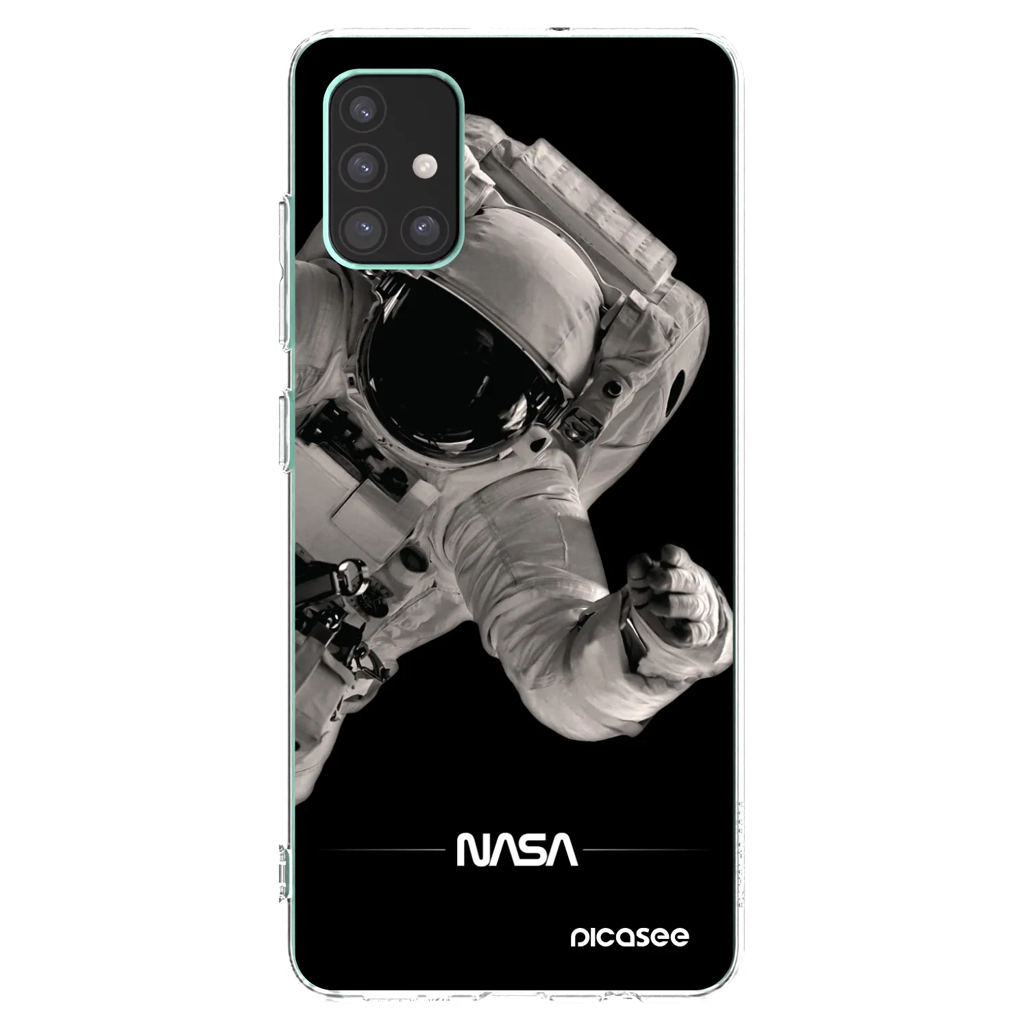 Picasee silikonska prozirna maskica za Samsung Galaxy M51 M515F - Astronaut Big