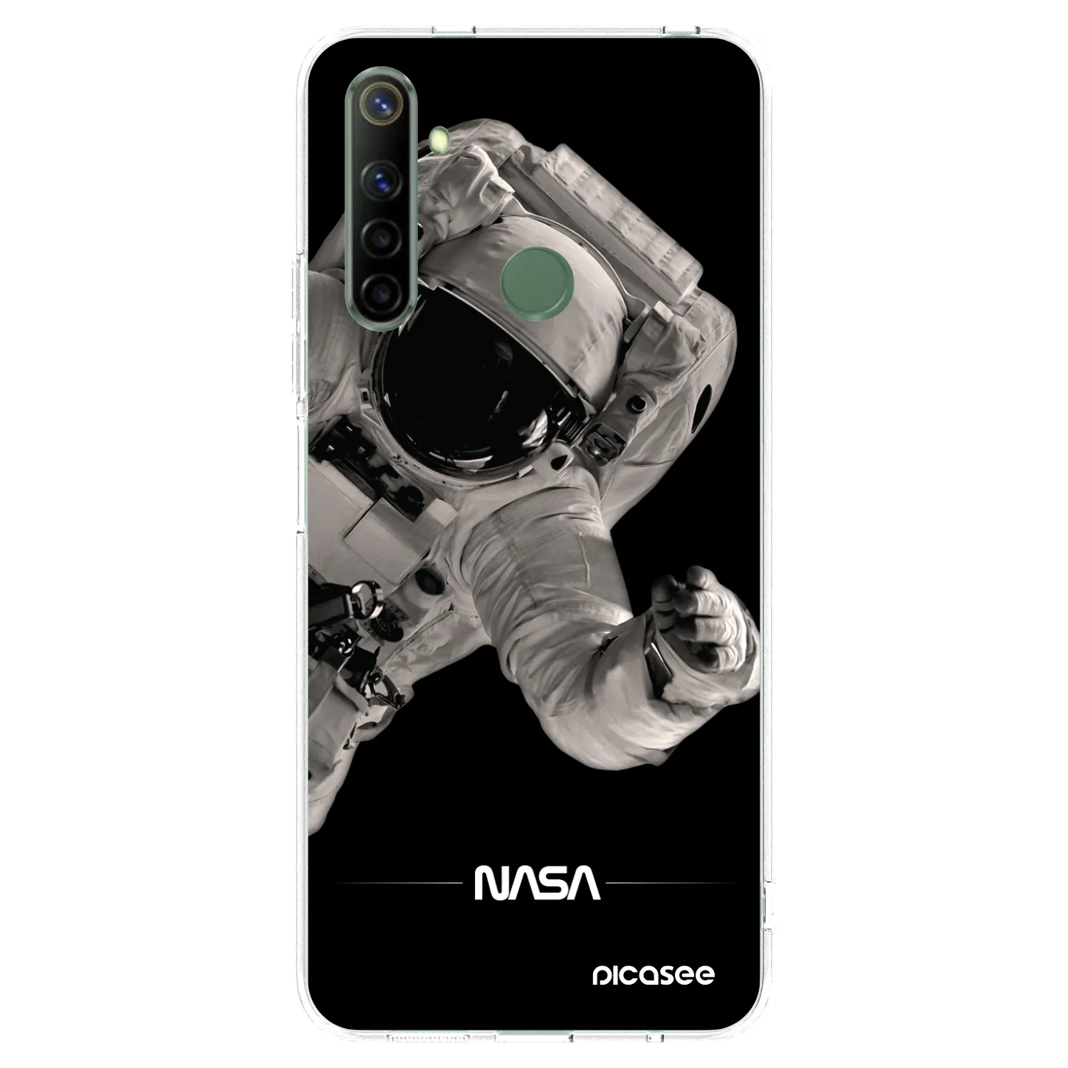 Picasee silikonska prozirna maskica za Realme 6i - Astronaut Big