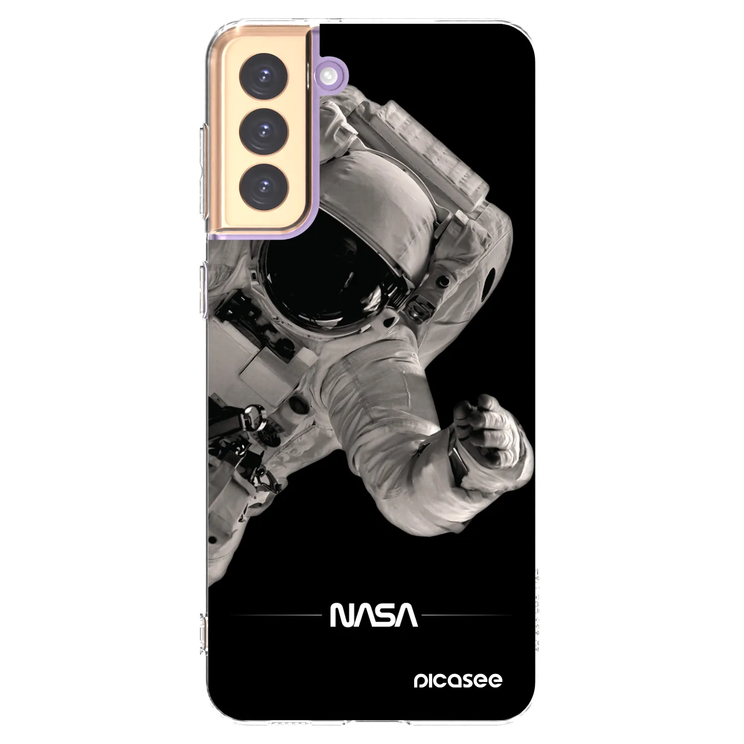 Picasee silikonska prozirna maskica za Samsung Galaxy S21+ 5G G996F - Astronaut Big
