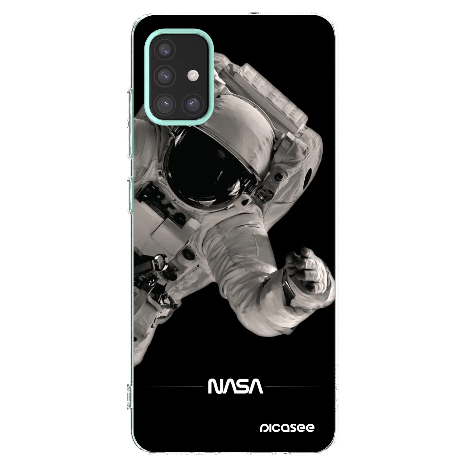 Picasee silikonska prozirna maskica za Samsung Galaxy M31s - Astronaut Big