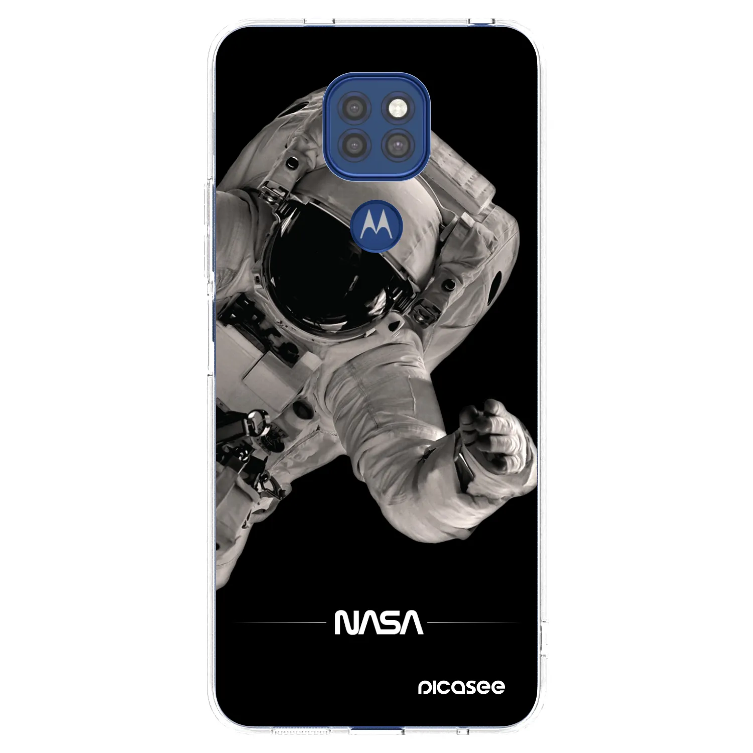 Picasee silikonska prozirna maskica za Motorola Moto G9 Play - Astronaut Big