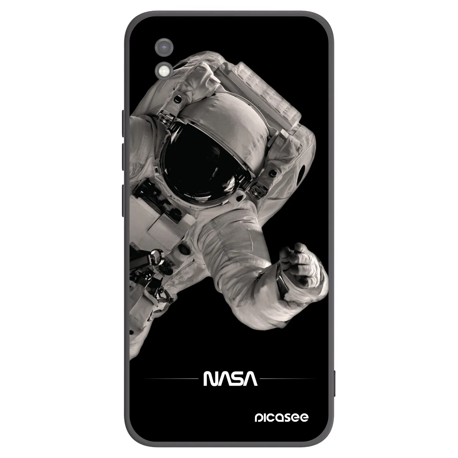 Picasee crna silikonska maskica za Xiaomi Redmi 9AT - Astronaut Big