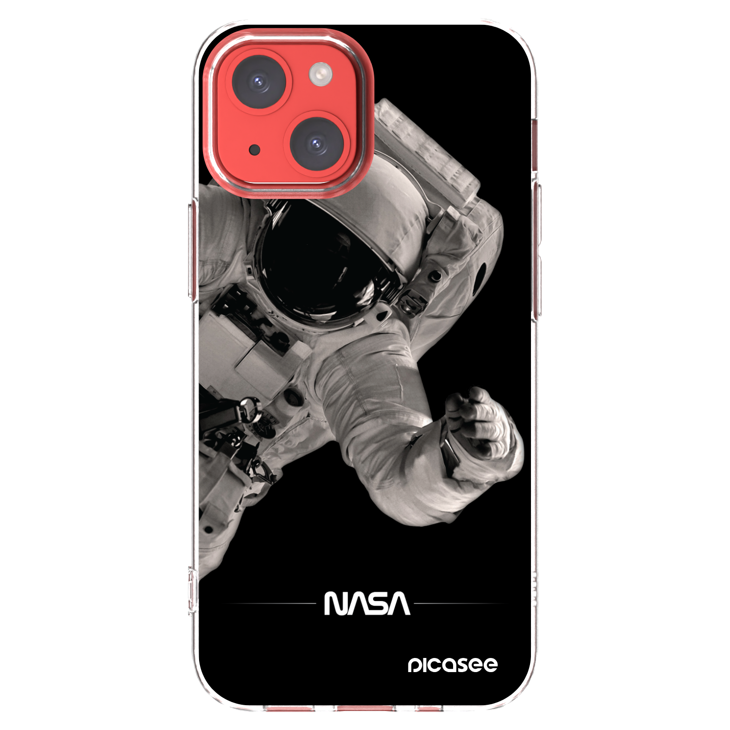 Picasee silikonska prozirna maskica za Apple iPhone 13 mini - Astronaut Big