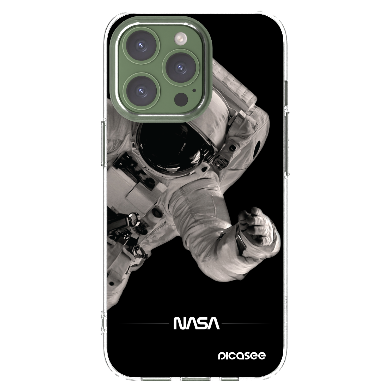 Picasee silikonska prozirna maskica za Apple iPhone 13 Pro - Astronaut Big