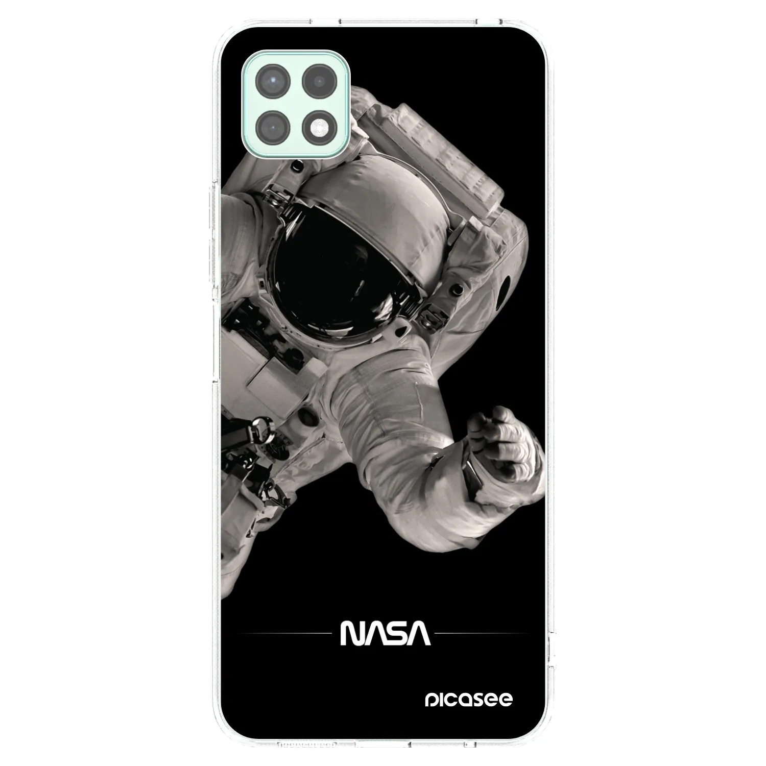 Picasee silikonska prozirna maskica za Samsung Galaxy A22 A226B 5G - Astronaut Big