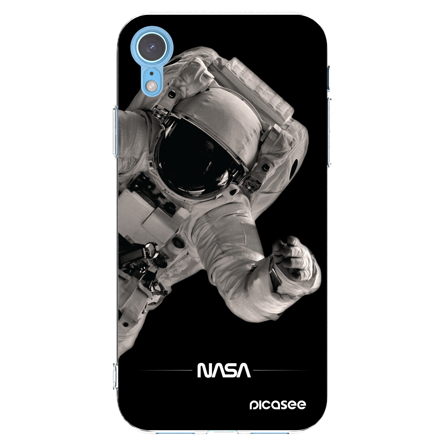 Picasee silikonska prozirna maskica za Apple iPhone XR - Astronaut Big