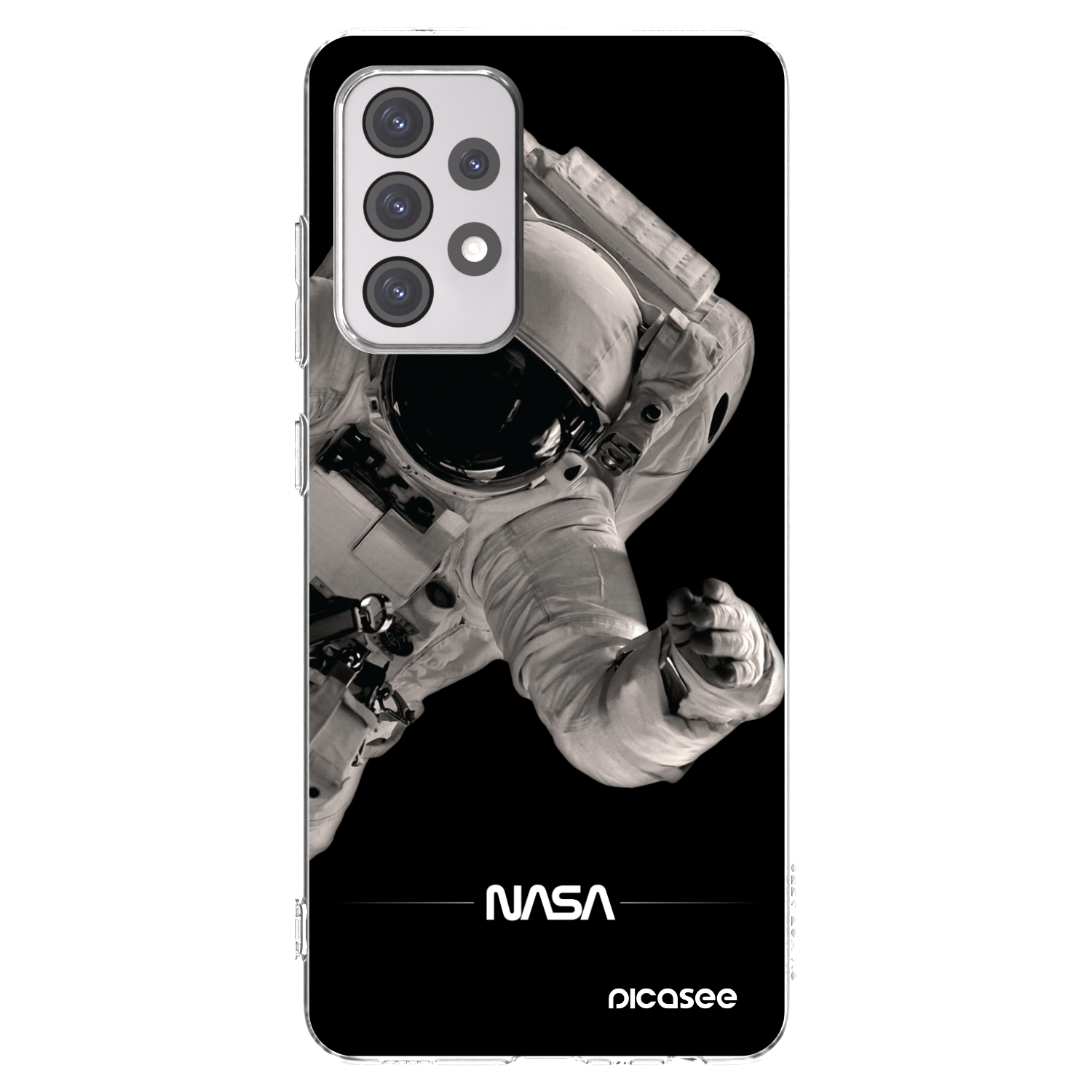 Picasee silikonska prozirna maskica za Samsung Galaxy A52s 5G A528B - Astronaut Big